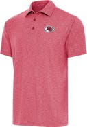 ANTIGUA Men's Antigua Heather Red Kansas City Chiefs Par Polo