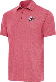 ANTIGUA Men's Antigua Heather Red Kansas City Chiefs Par Polo