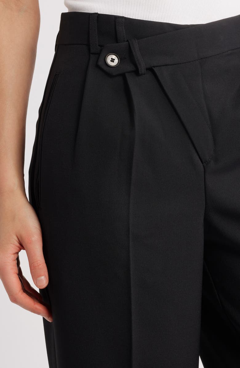 Topshop Asymmetric Wrap Front Pants, Alternate, color,