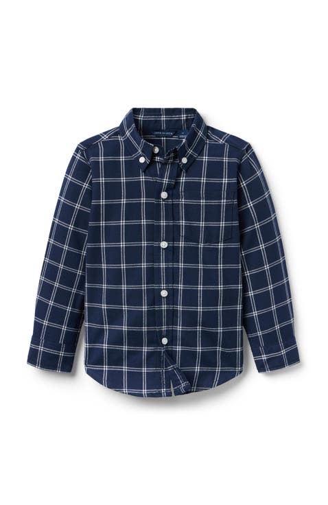 Tattersall Flannel Shirt (Little Kid & Big Kid)