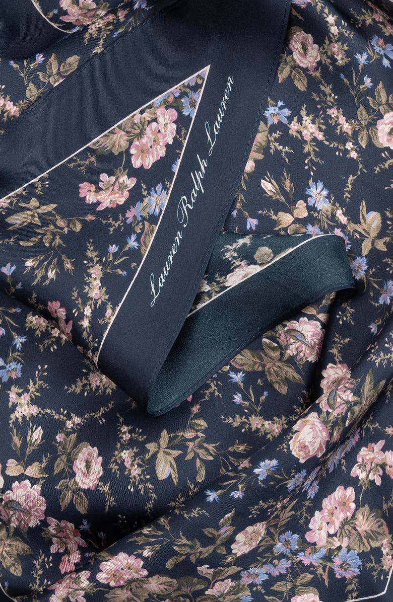 Lauren Ralph Lauren Floral Large Diamond, Alternate, color, Navy