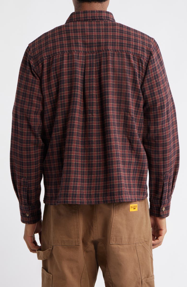 BDG Urban Outfitters Plaid Cotton Button-Up Shirt, Alternate, color, Red Check