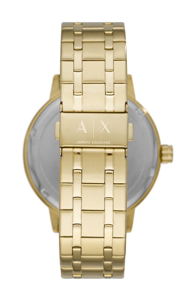 AX Armani Exchange Men's Maddox Brushed Bracelet Watch, 46mm & Beaded Bracelet Set, Alternate, color,