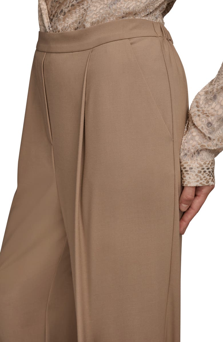 Donna Karan New York Wide Leg Pants, Alternate, color, Heather Nolit