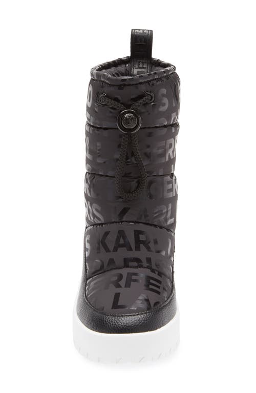 Karl Lagerfeld Paris Berdina Wedge Boot In Black