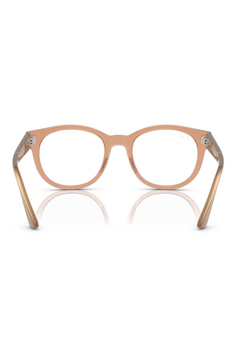 RX7227 53mm Square Optical Glasses, Alternate, color, BROWN