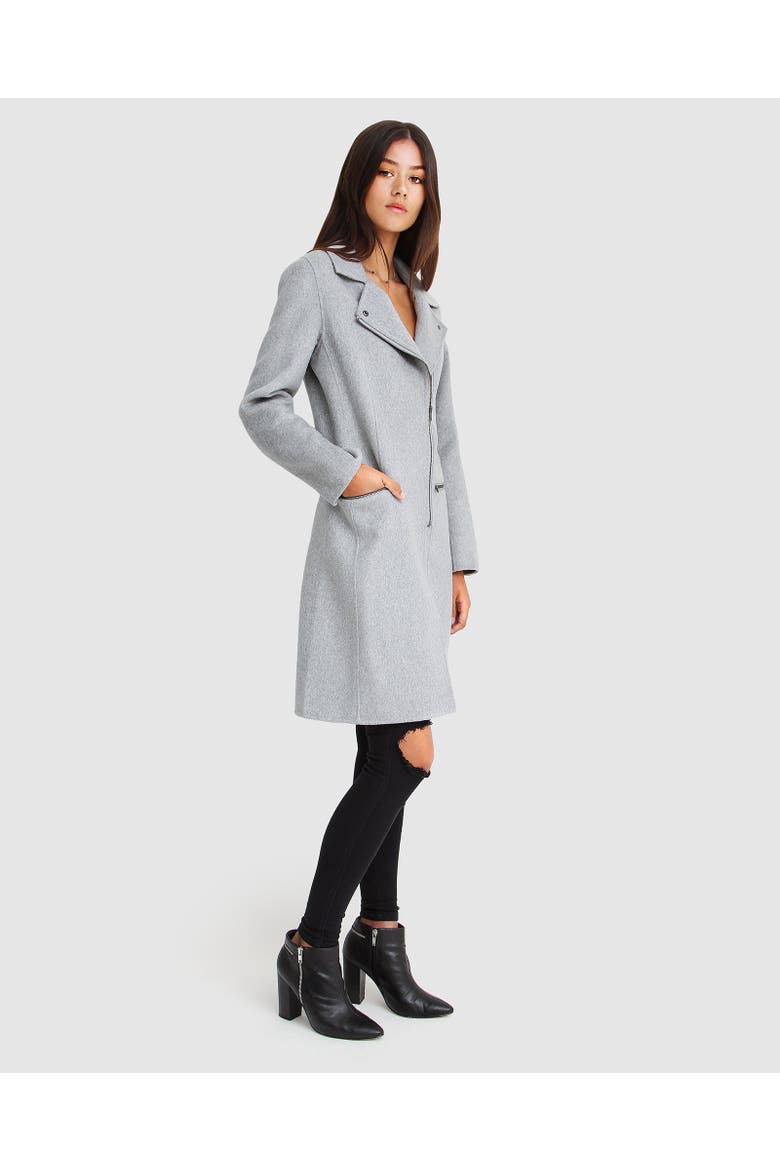 Last Chance Wool Blend Coat, Alternate, color, GREY MARL