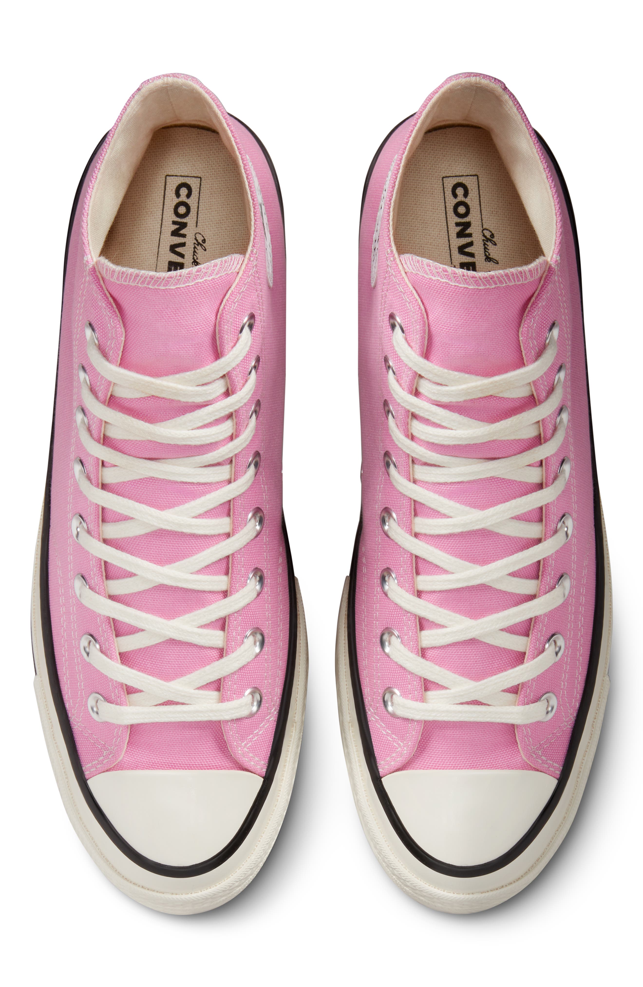 Chuck 70 High Top Sneaker, Alternate, color, AMBER PINK/ EGRET/ BLACK