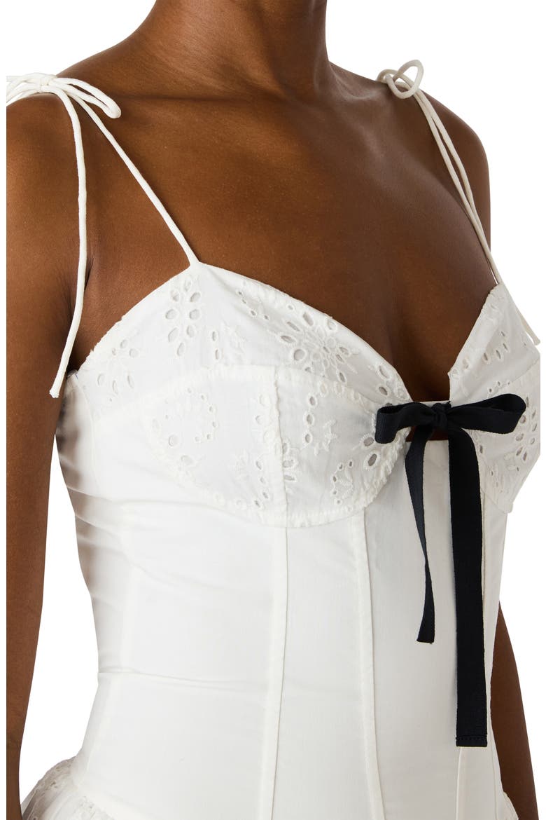 Juliara Eyelet Embroidery A-Line Dress, Alternate, color, WHITE