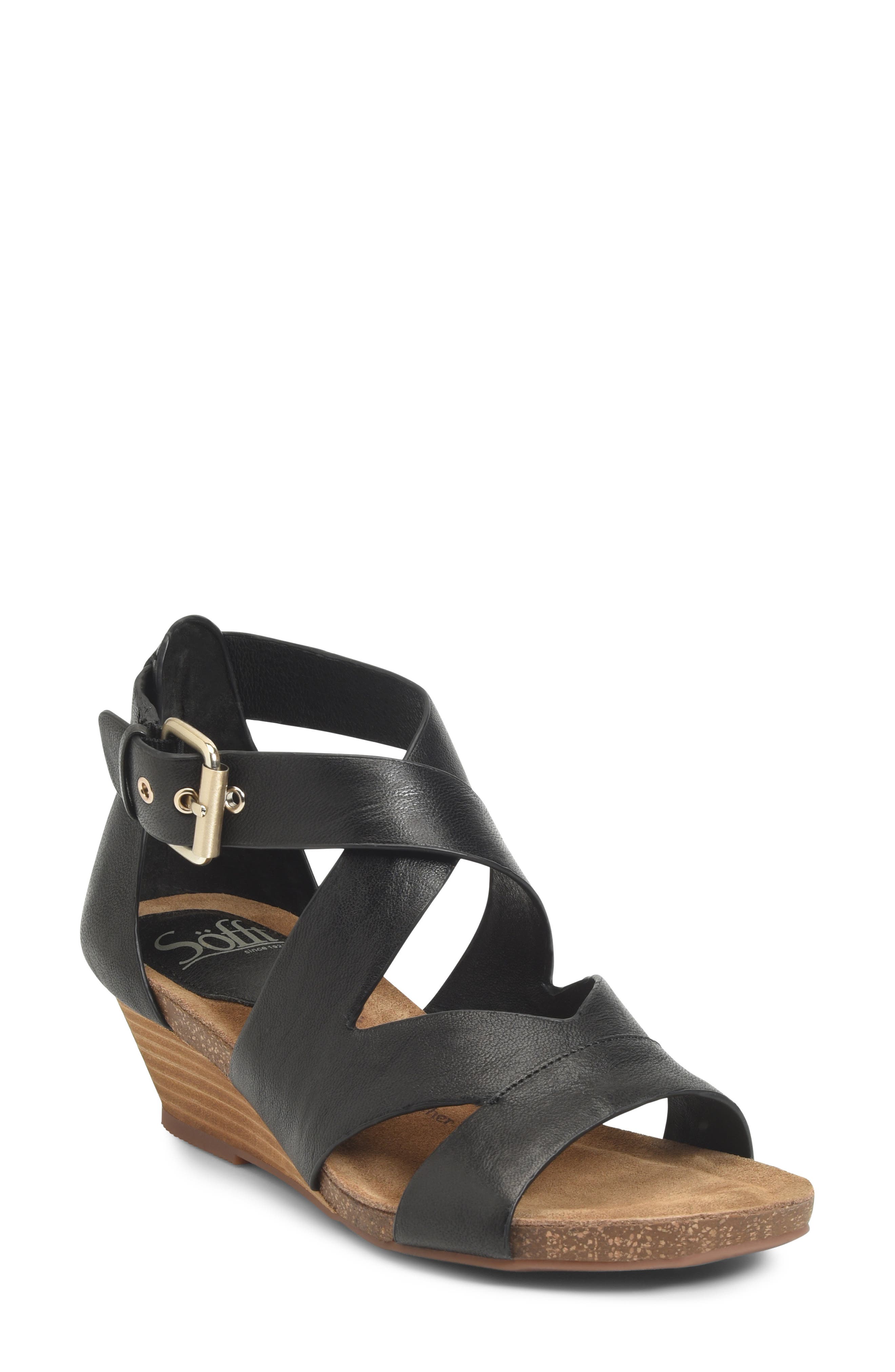 Söfft Vara Wedge Sandal, Main, color, 