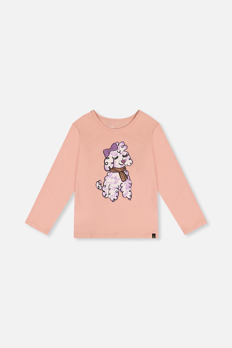 Organic Cotton Shiny Nose Long Sleeve T-Shirt, Main, color, Pink