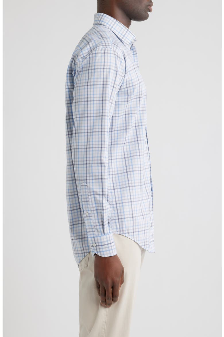 Warren Plaid Crown Light Button-Up Shirt, Alternate, color, CLOUDY BLUE