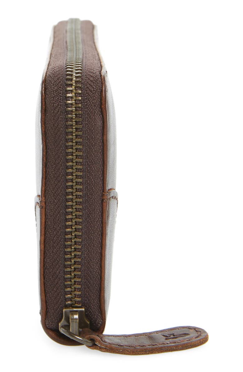 Frye Melissa Leather Wallet, Alternate, color, Dark Brown