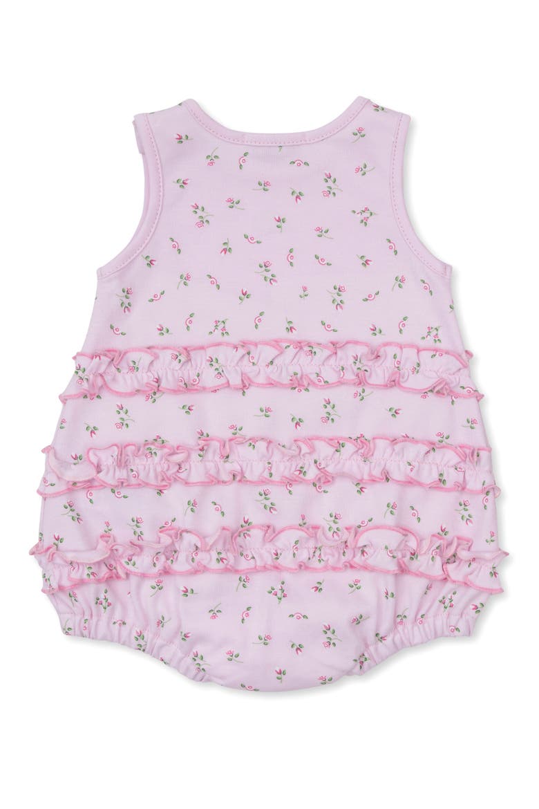 Garden Roses Ruffle Bubble Romper, Alternate, color, PINK