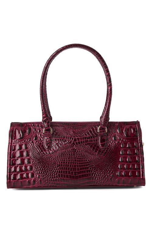 Brahmin Sophia Croc Embossed Leather Satchel