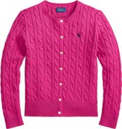 Polo Ralph Lauren Kids' Cable Stitch Cotton Cardigan