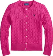 Polo Ralph Lauren Kids' Cable Stitch Cotton Cardigan