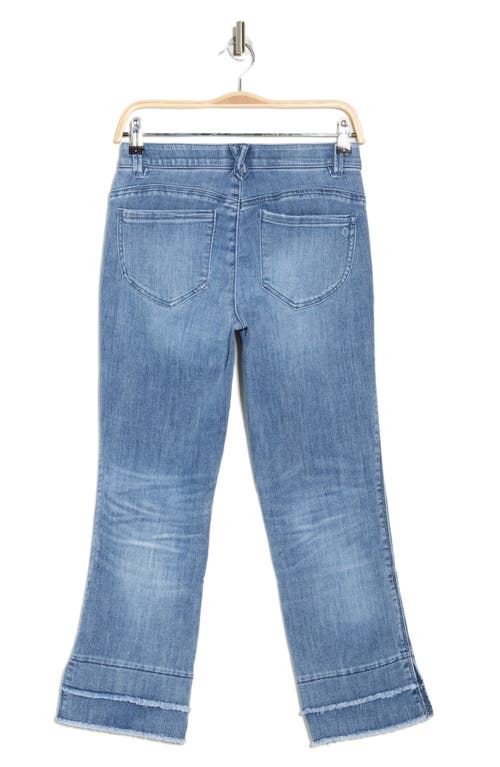 Democracy Release Hem Flare Jeans In Mid Blue Artisinal