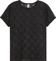BP. Short Sleeve Stretch Lace Top