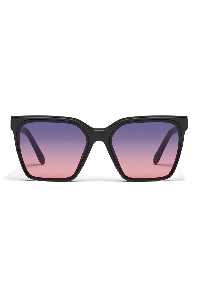 Level Up 60mm Square Sunglasses, Main, color, MATTE BLACK/ DUSK PINK