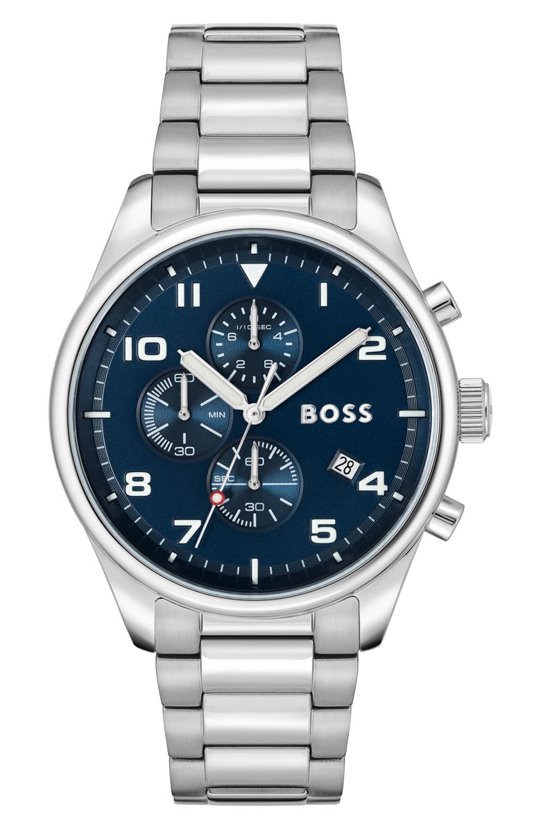 BOSS View Chronograph Bracelet Watch, 44mm, Main, color, 