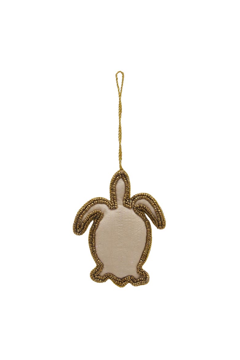 Sea Turtle Beaded Christmas Tree Ornament, Alternate, color, Blue
