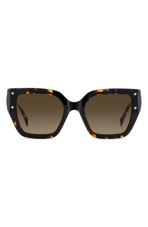 53mm Gradient Square Sunglasses
