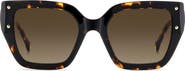 Carolina Herrera 53mm Gradient Square Sunglasses