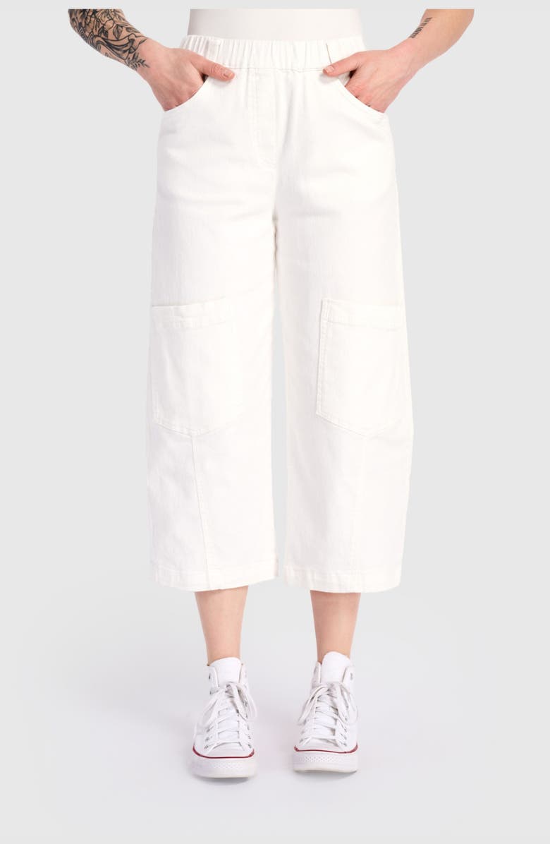 Alembika Twill Palma Capri Pants, Main, color, White