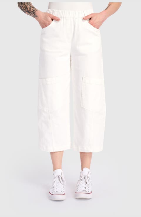 Twill Palma Capri Pants