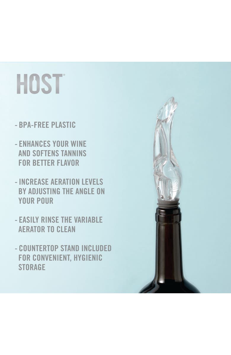 HOST TILT Variable Aerator in Acrylic Case, Alternate, color, Gray