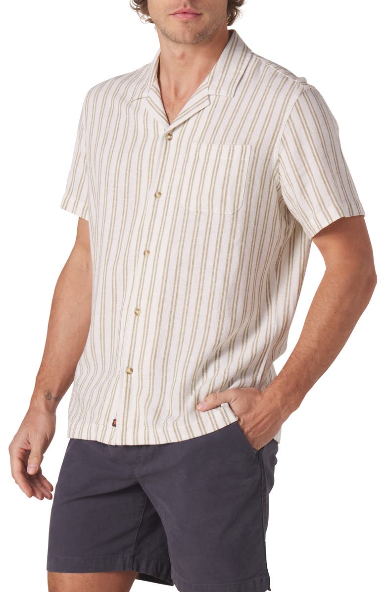 The Normal Brand Freshwater Cotton Camp Shirt, Alternate, color, 