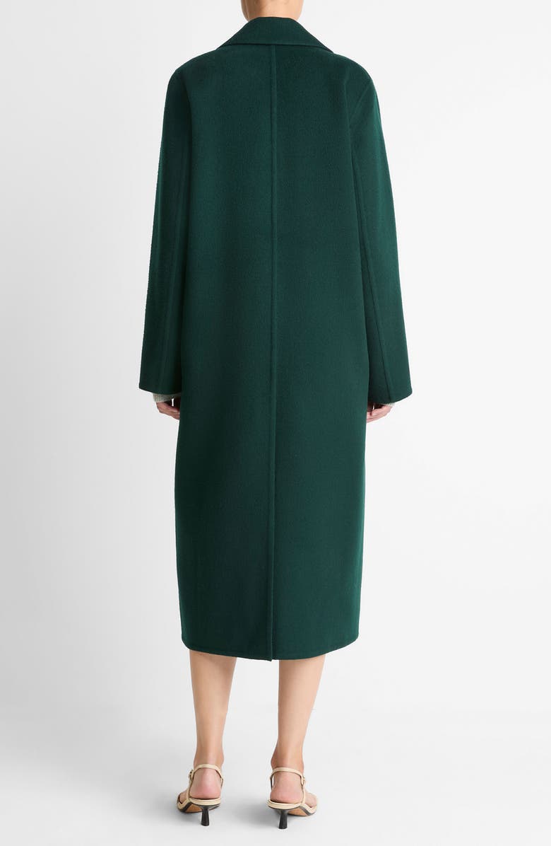 Vince Classic Wool Blend Coat, Alternate, color, Juniper