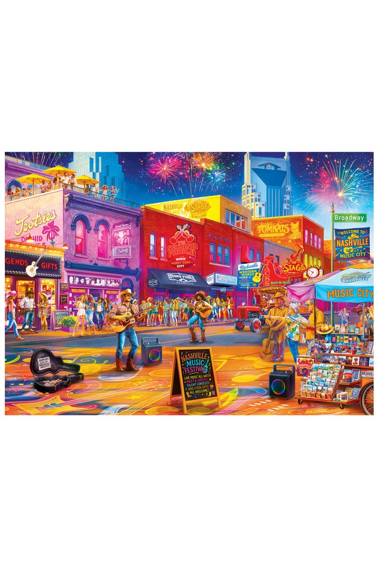 Honky-Tonk Harmony 500 Piece Puzzle, Alternate, color, Multicolor