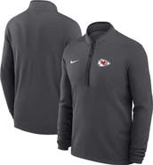 Nike Men's Nike Anthracite Kansas City Chiefs Lightweight Victory Dri-FIT Half-Zip Pullover