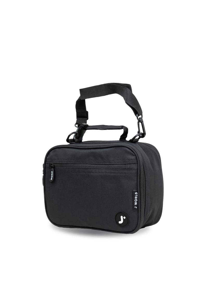 Boys and Girls Cody Insulated Kids Lunch Bag with Shoulder Strap, Alternate, color, Black