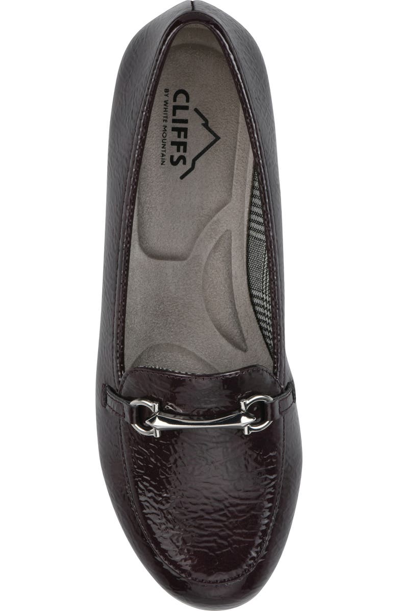 CLIFFS BY WHITE MOUNTAIN Glowing Bit Loafer - Wide Width Available, Alternate, color, Burgundy Patent