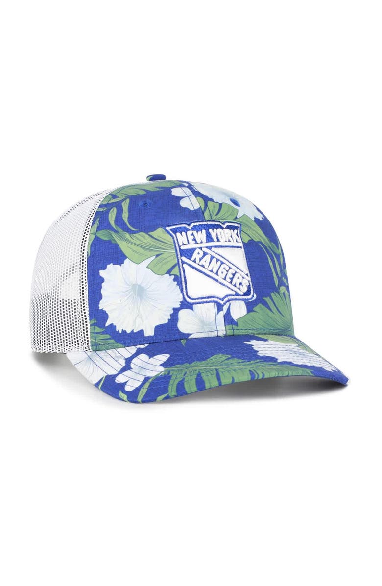 '47 Men's '47 Royal/White New York Rangers Beach Side Adjustable Trucker Hat, Alternate, color, Royal