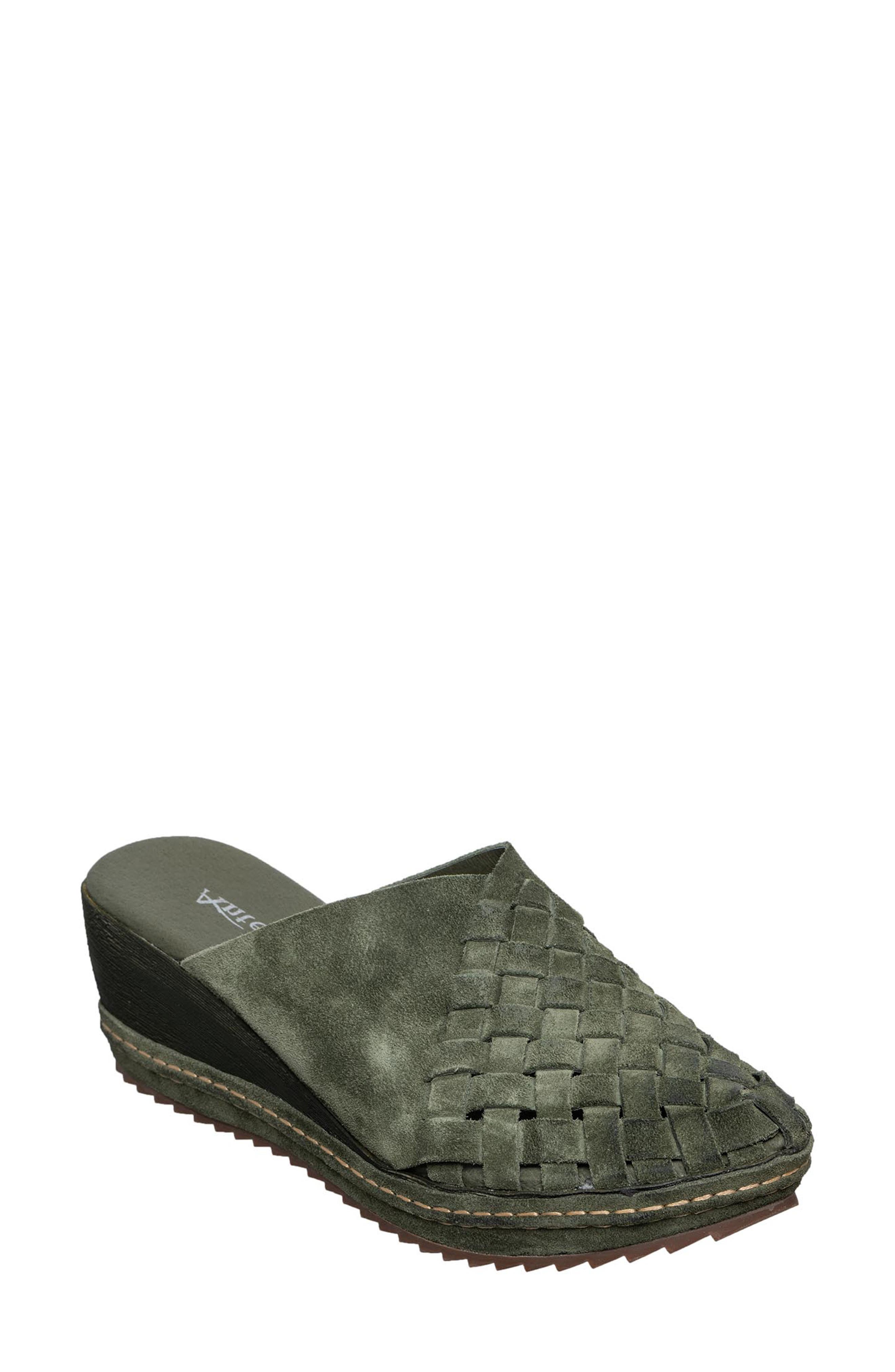 Teryl Platform Mule, Main, color, EMERALD SUEDE