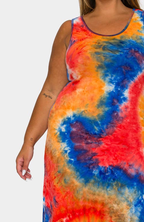 L I V D Zola Tie Dye Tank Dress In Multi