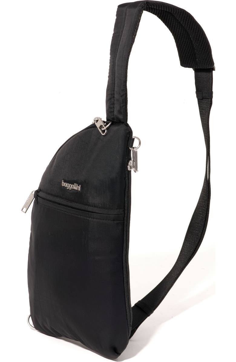 BAGGALLINI Securtex Anti-Theft Half Moon Sling, Alternate, color, Black