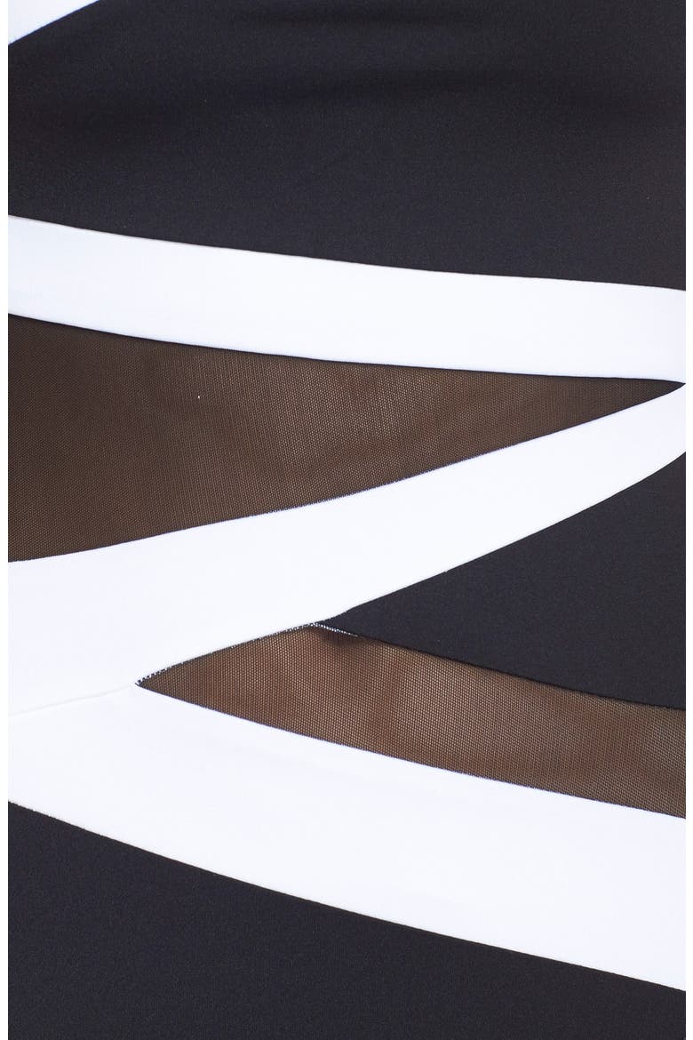 One-Piece Swimsuit, Alternate, color, BLACK/ WHITE
