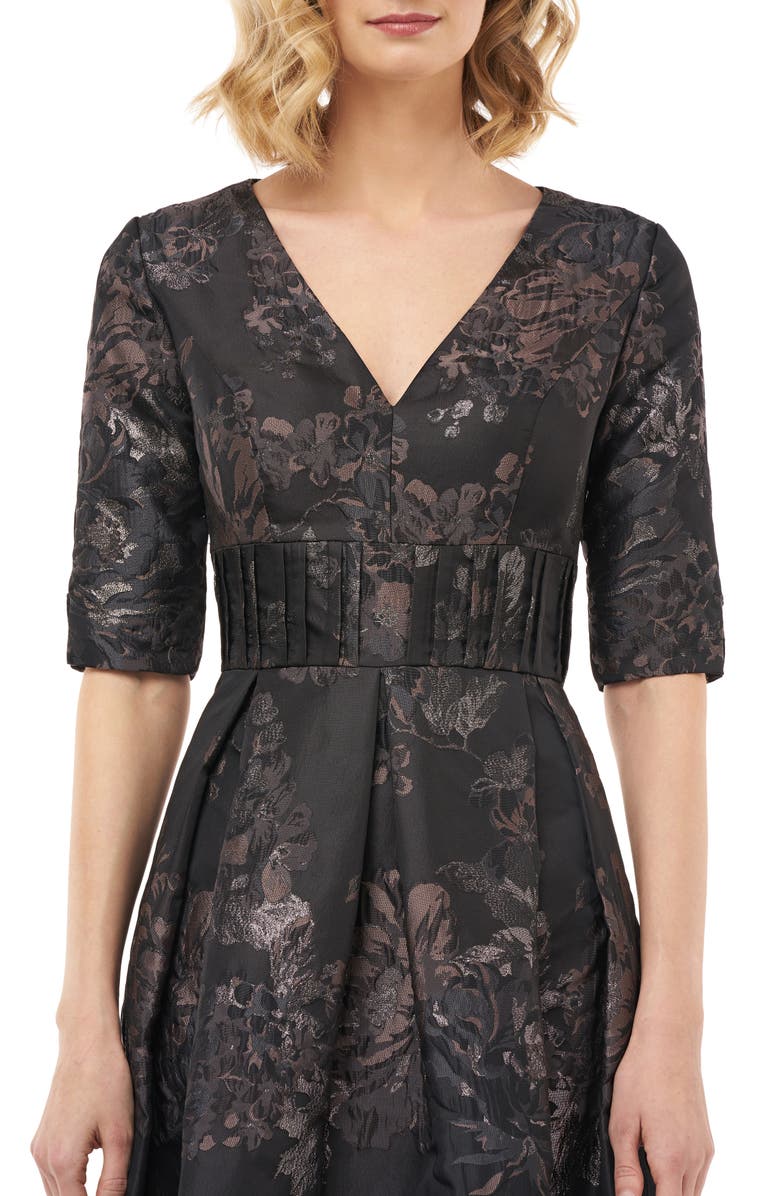 Kay Unger Stella Kensington Jacquard Ballgown, Alternate, color, 