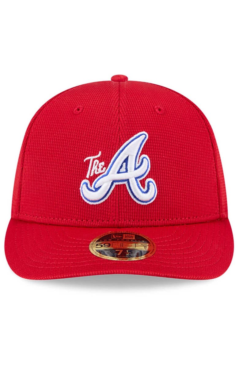 New Era Men's New Era Red Atlanta Braves City Connect Batting Practice Low Profile 59FIFTY Fitted Hat, Alternate, color, 