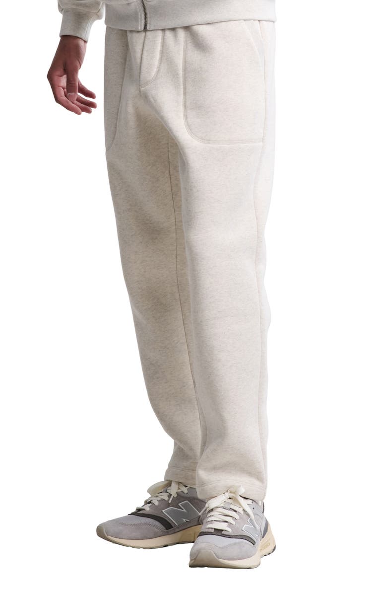 Barefoot Dreams<sup>®</sup> Fleece Track Pants, Alternate, color, Heather Cream