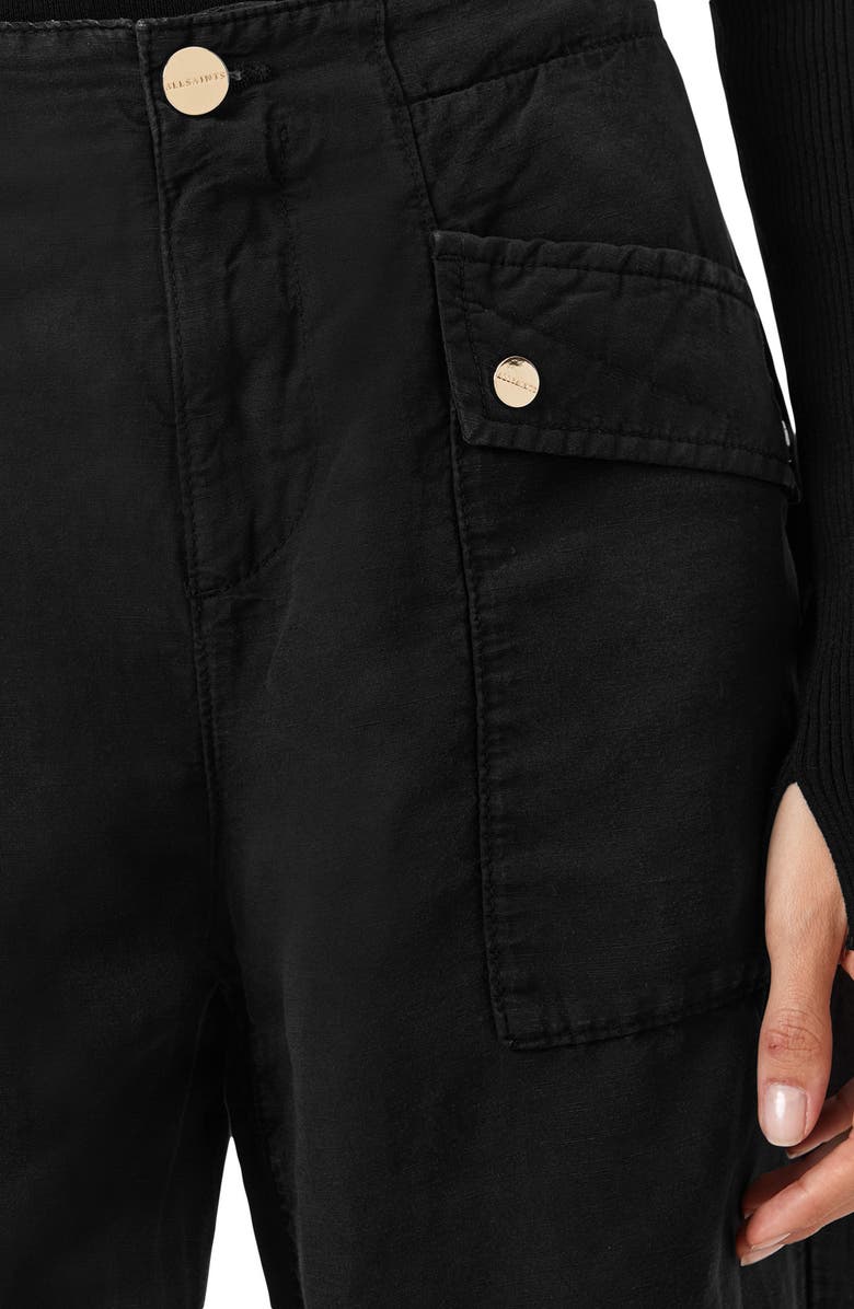 AllSaints Val Twill Cargo Pants, Alternate, color, Midnight Blue