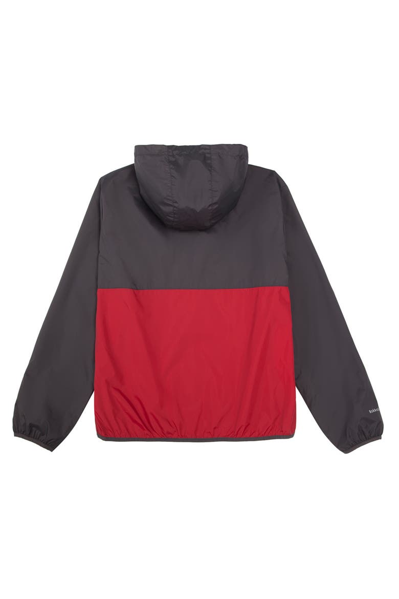 Packable Mesh lined Windbreaker, Alternate, color, Gray Red