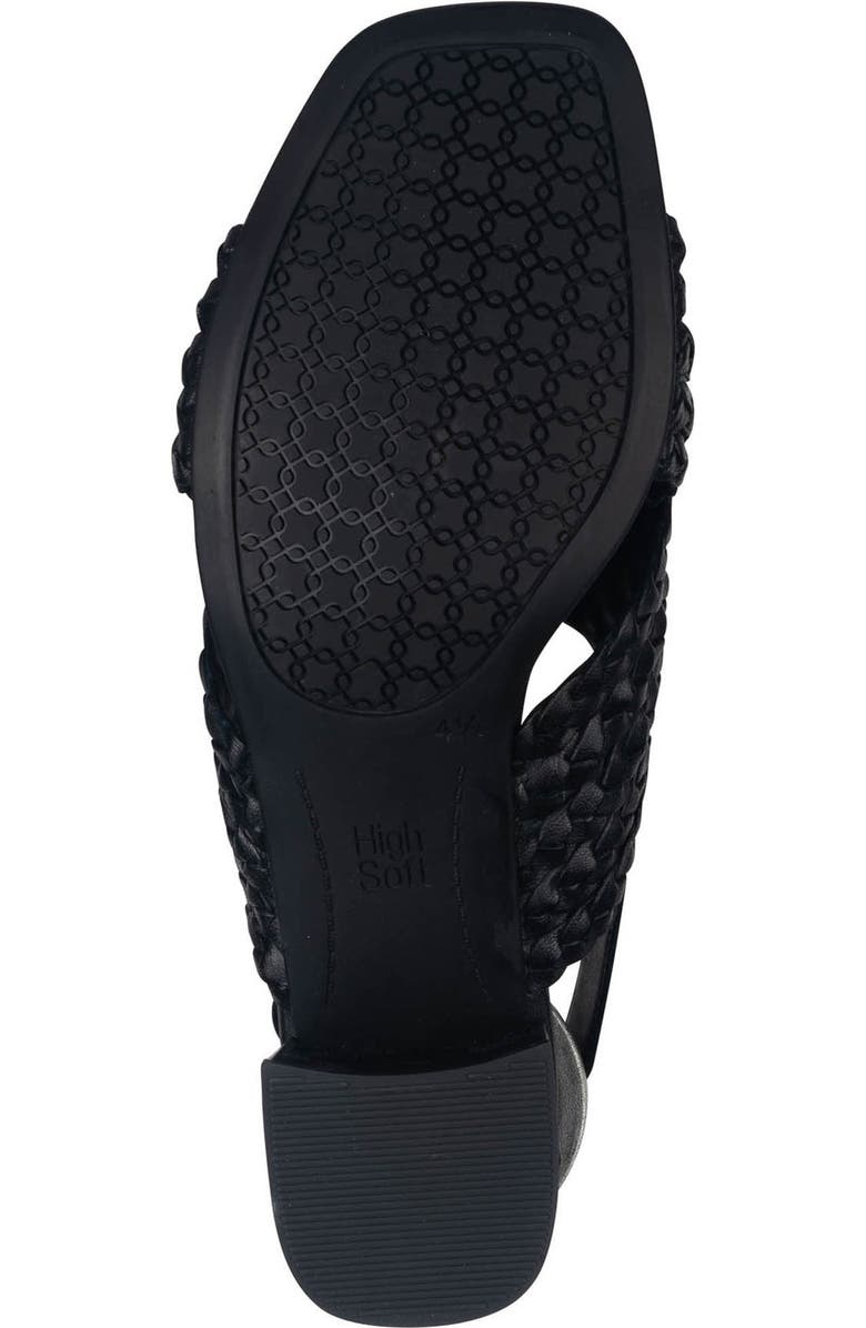 ara Benson Sandal, Alternate, color, Black Woven Leather