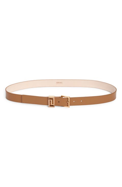 Greca Goddess Leather Belt
