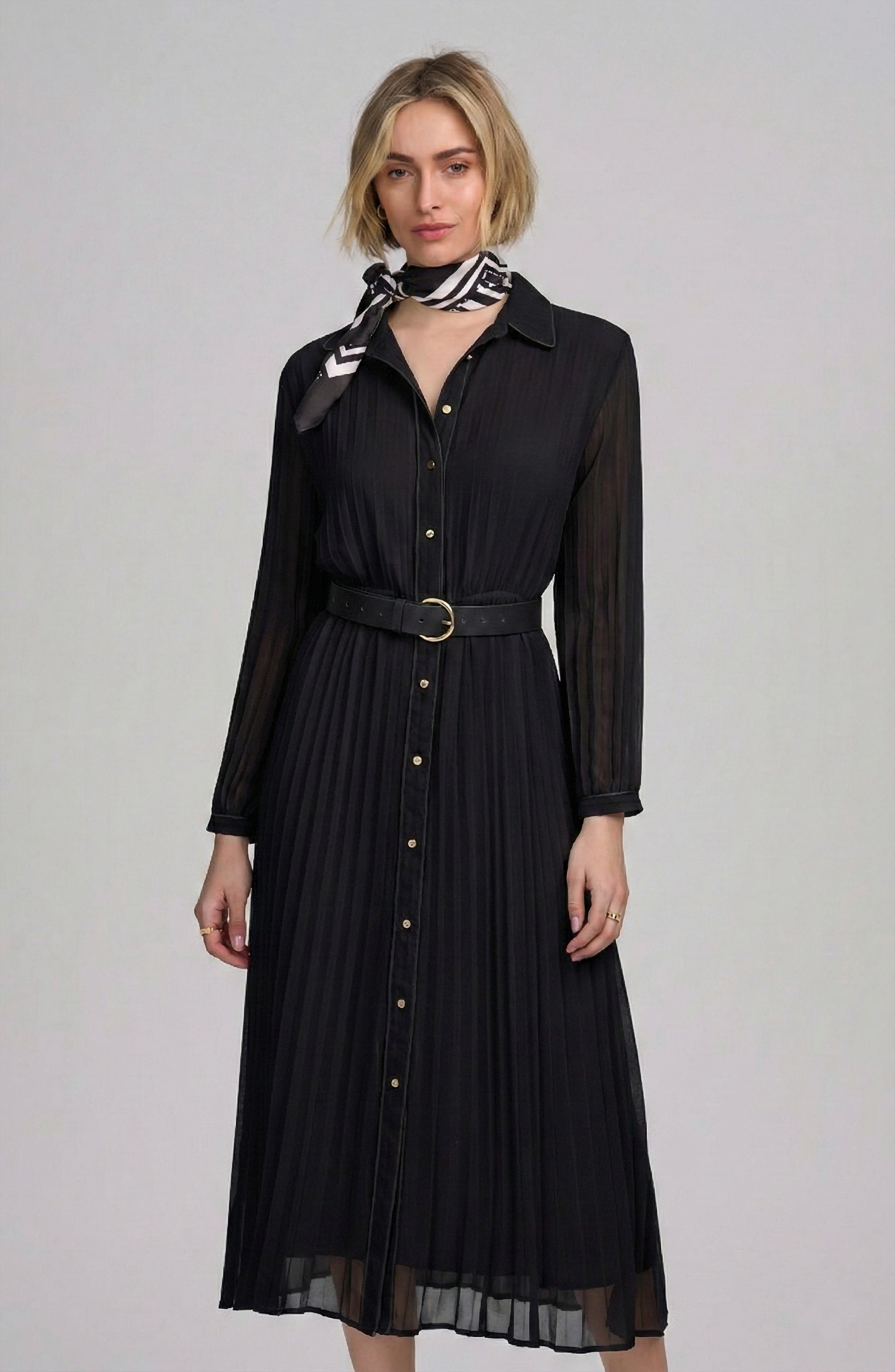 Woven Pleated Dress